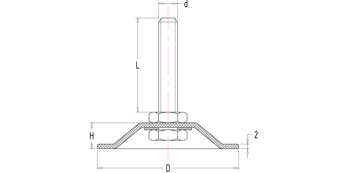 固定调节支撑脚