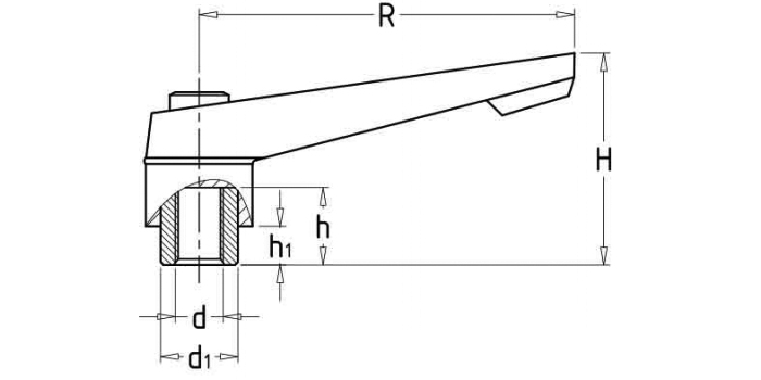 可调位紧定手柄