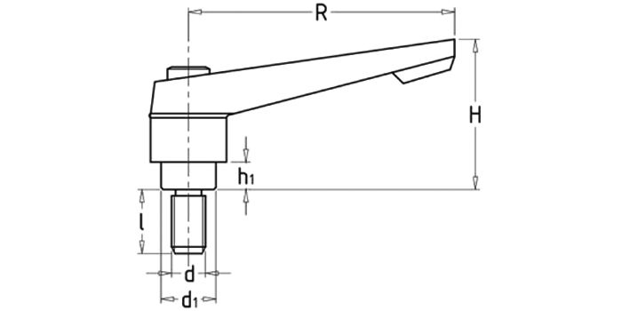 可调位紧定手柄